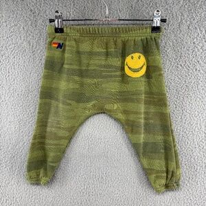 Aviator Nation Kids Camo Smiley Sweatpants Green 12–18M
